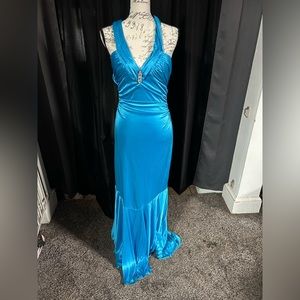 Blue prom dress